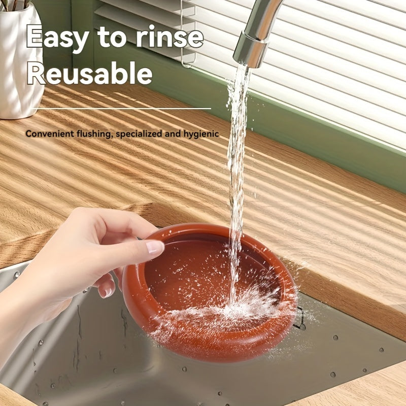 Juego de cápsulas reutilizables para conservación de alimentos con tapas de TPU elásticas para frutas y verduras