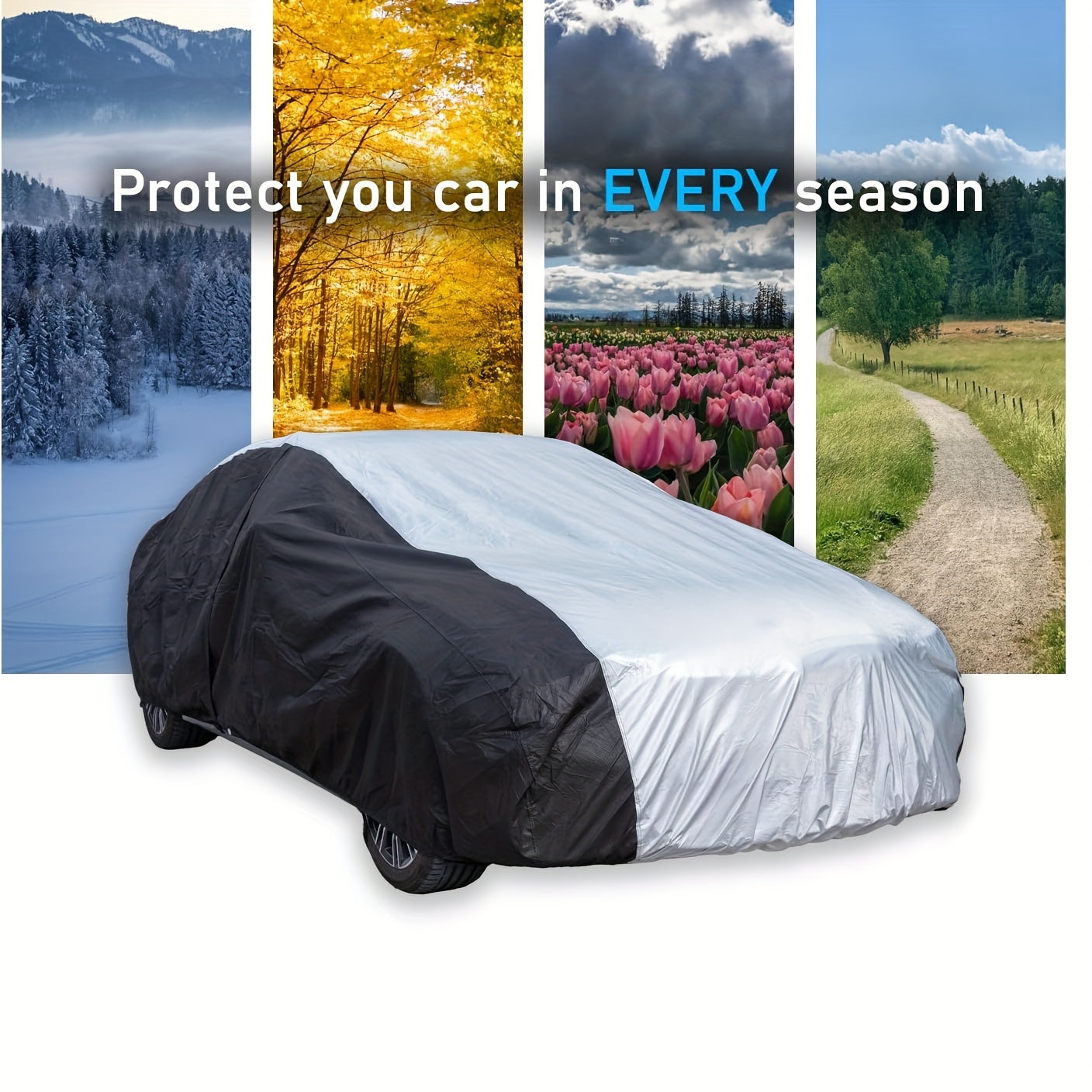 All Weather SUV Car Cover Outdoor Breathable Sun Snow Wind Protection