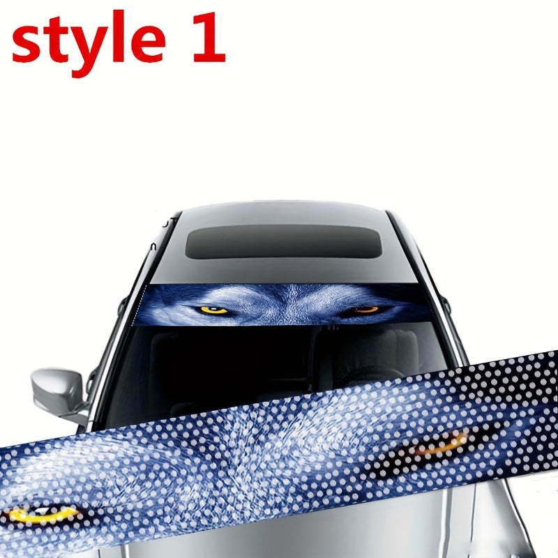 Universal avtomobil 3D shaffof shisha oynasi stikerlari zamonaviy avtomobil bezaklari