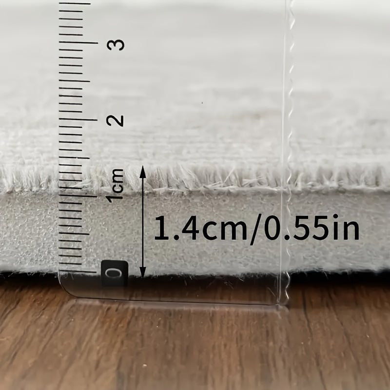 Coral Fleece Bath Mats 2-Pack Non-Slip Absorbent Knit Polyester 530gsm 1.3cm Thick