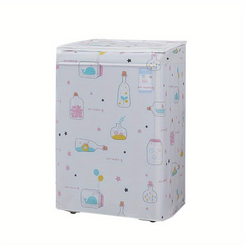 Universal PEVA Waterproof Washing Machine Dust Cover Thick Flip-Top Protective