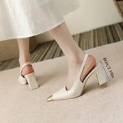 Women's White Synthetic Square Toe Block Heels Dress Shoes for Weddings