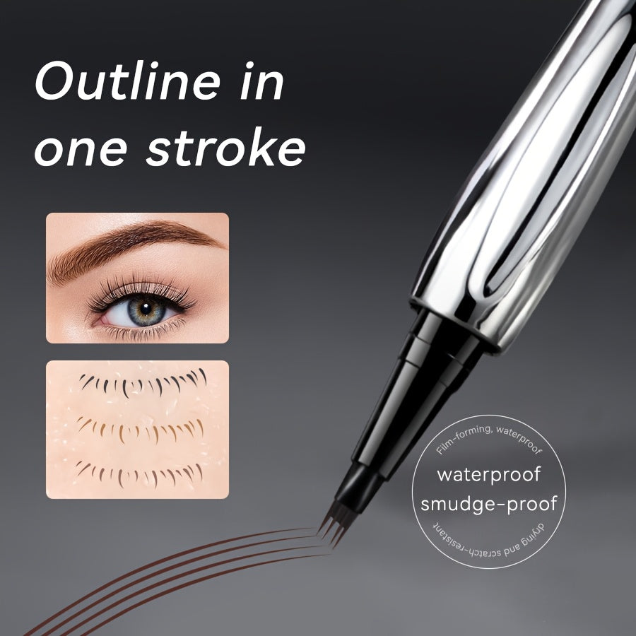 Lápiz de cejas impermeable para mujer, 3 colores, de larga duración y resistente al sudor