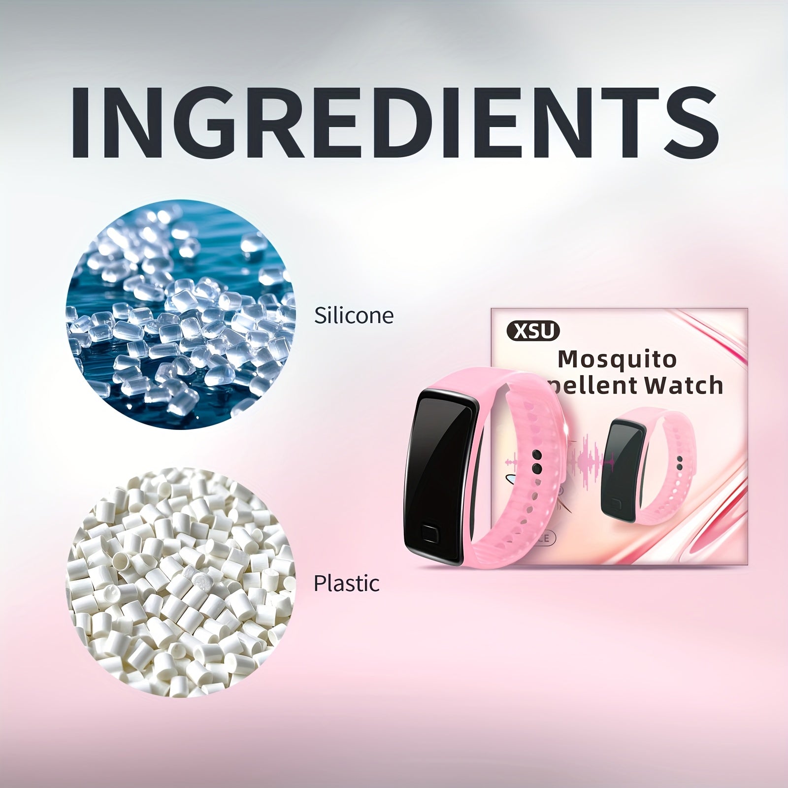 Unisex Silicone Insect Repeller Bracelet Outdoor Mosquito & Insect Watch