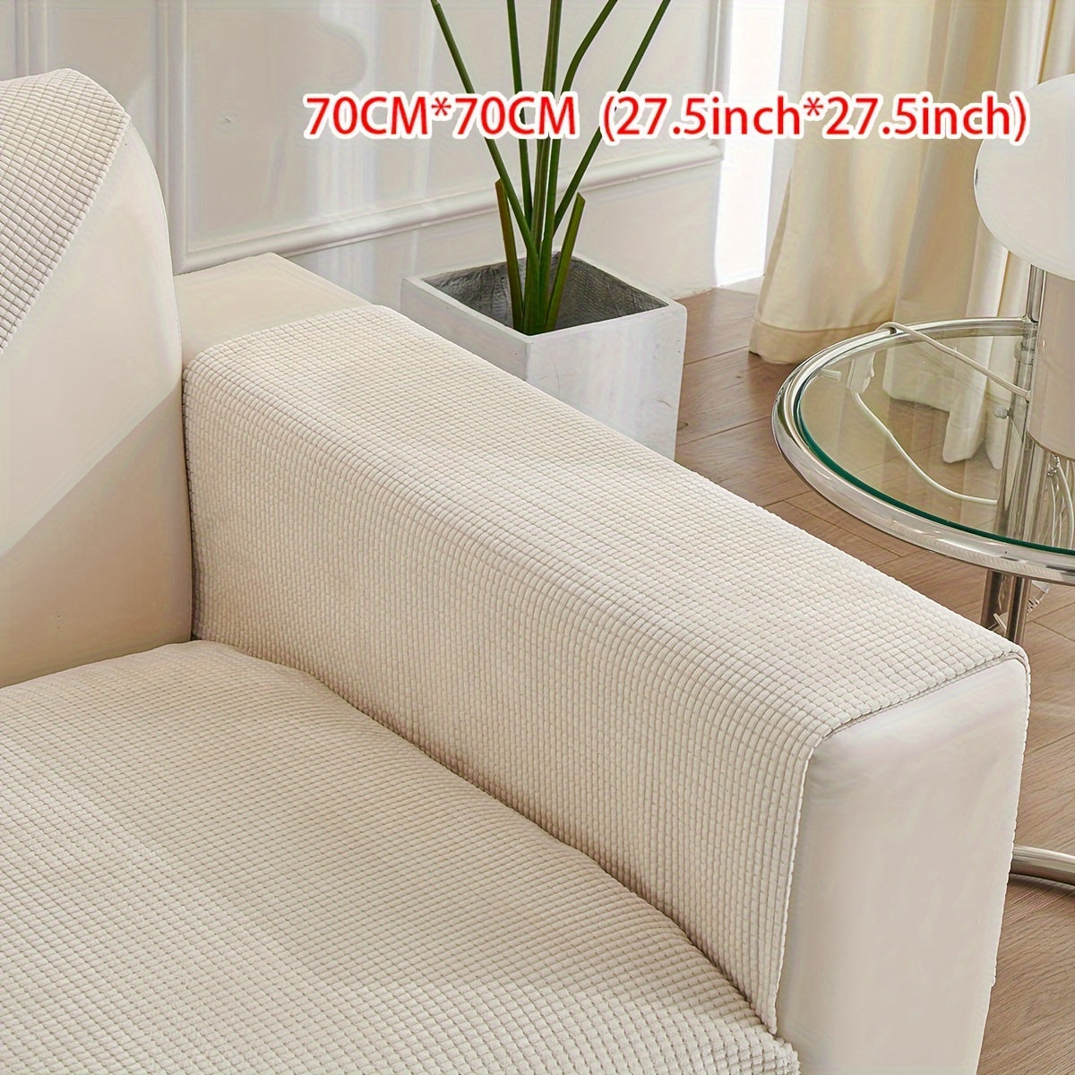 All-Season Velvet Sofa Cushion with Anti-Cat Scratch and Non-Slip Features