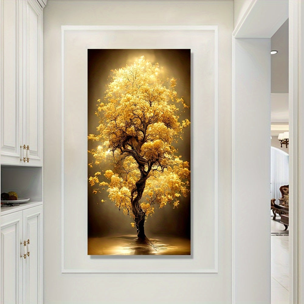 Unframed Canvas Wall Art Landscape Tree Modern Painting HD Print 50x100 cm