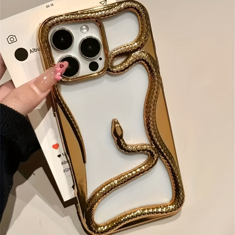 Hollow Snake TPU Phone Case for iPhone 12 13 14 15 Pro Max Unisex