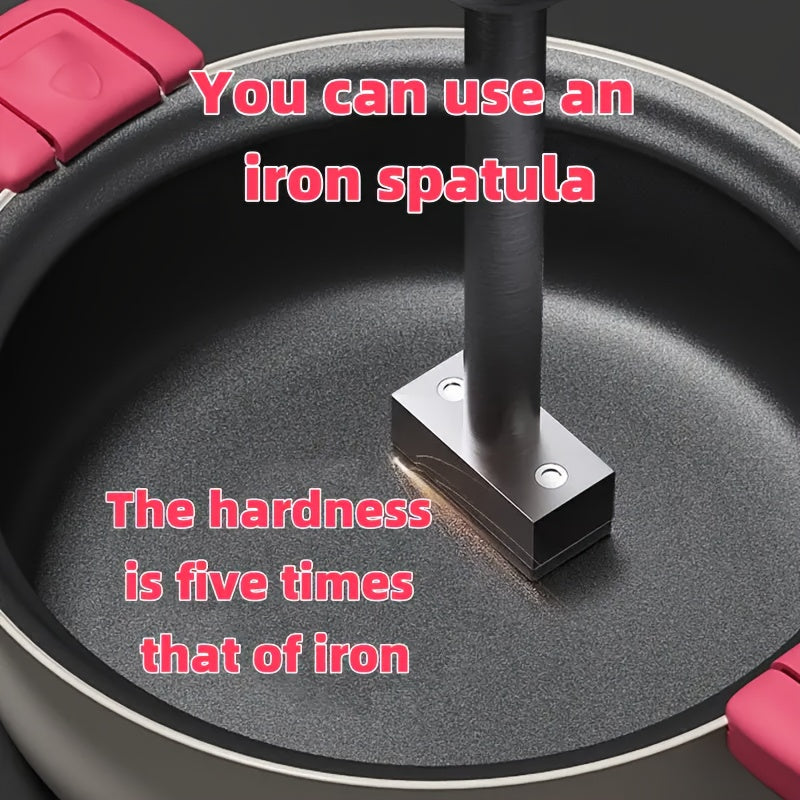 Cast Iron Cookware Set with Skillet and Stew Pot Non-Stick Dishwasher Safe