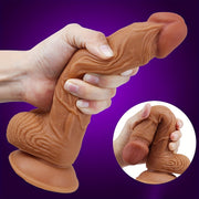 Women Soft Silicone Realistic Dildo With Suction Cup and Flexible Design