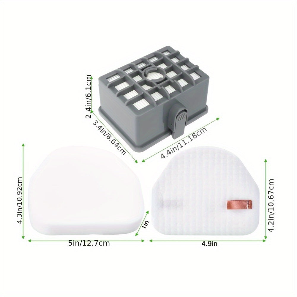 Shark Rocket Professional Vacuum uchun Filtr to'plami - NV480, NV472, NV450 va boshqa modellarga mos keladi - HEPA, Ko'pik va Tola filtrlar bilan birga keladi, Qism raqamlari XHF480 va XFF450, Balandligi 6.99 sm