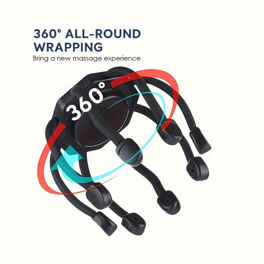 Rechargeable Electric Octopus Claw Scalp Massager for Home Travel
