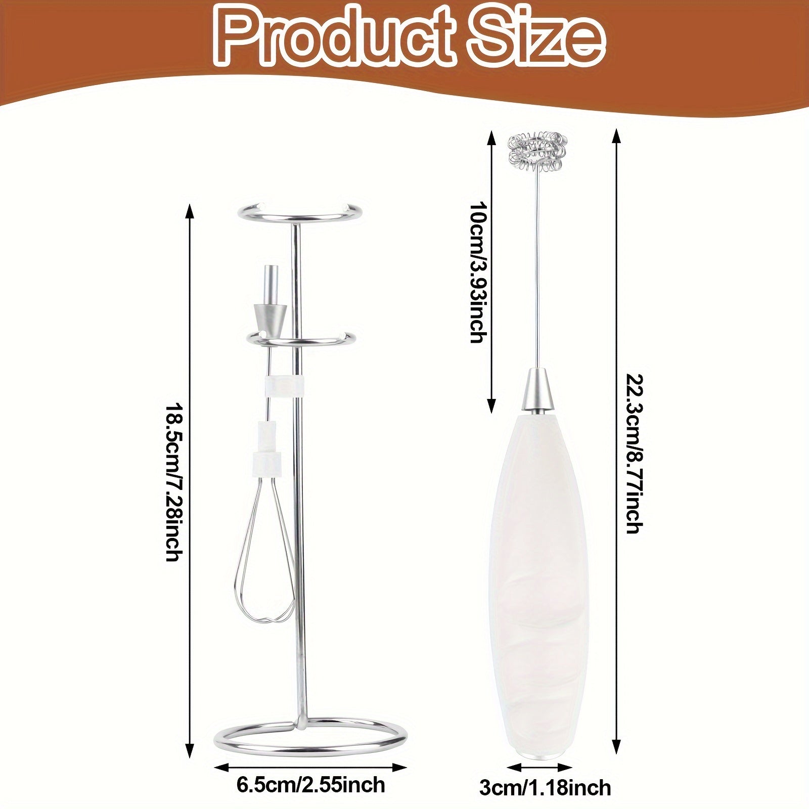 Naychali po'lat sut ko'pirtgichi, tez ko'pik uchun oson tozalanadigan ikki boshli - batareyali (AA), uy, ofis va qahvaxonalar uchun ixcham va portativ dizayn. Oson demontaj va tozalash uchun PP materialidan va barqaror asosdan tayyorlangan.