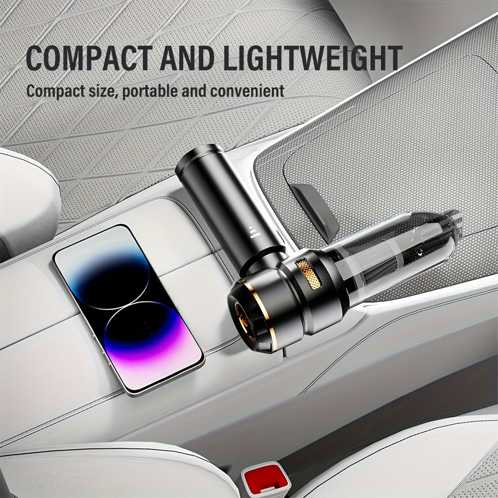 Ручной автомобильный пылесос с мощностью всасывания 15 кПа и воздуходувкой, многофункциональная насадка для автомобиля, дома, офиса