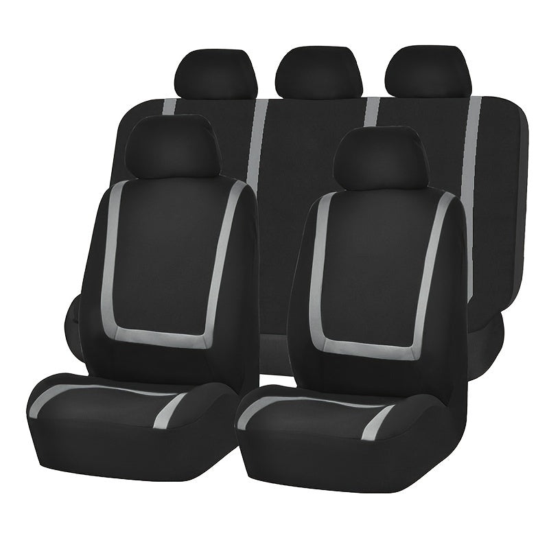 U-Design poliester avtomobil o'rindiqlari qoplamasi 5 o'rin uchun mos keladi.