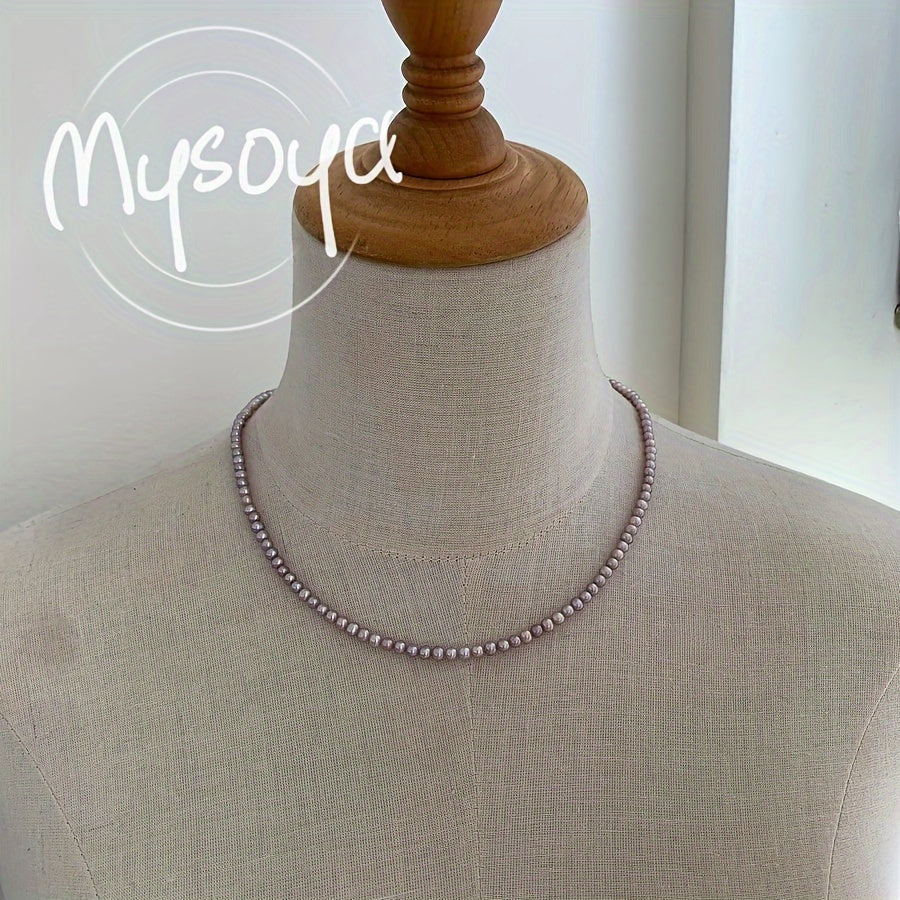 Boho Qo'lda tayyorlangan Okean marjonli zanjir 5-6mm Iyun tug'ilgan kun tosh tabiiy zargarlik buyumlari kundalik va bayram kiyish uchun