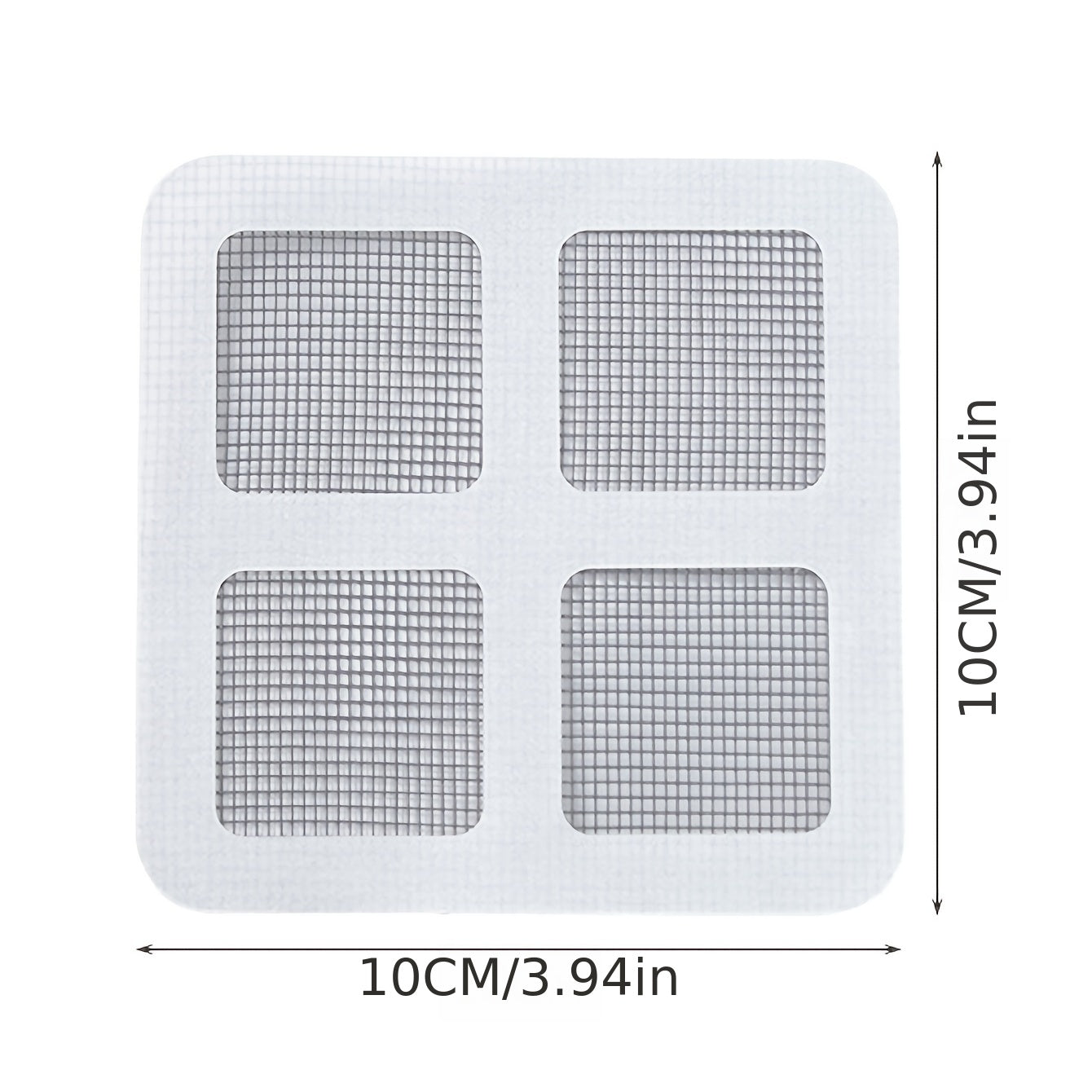 6 cintas adhesivas para reparación de pantallas de ventana de 3.94x3.94 pulgadas para parchear agujeros