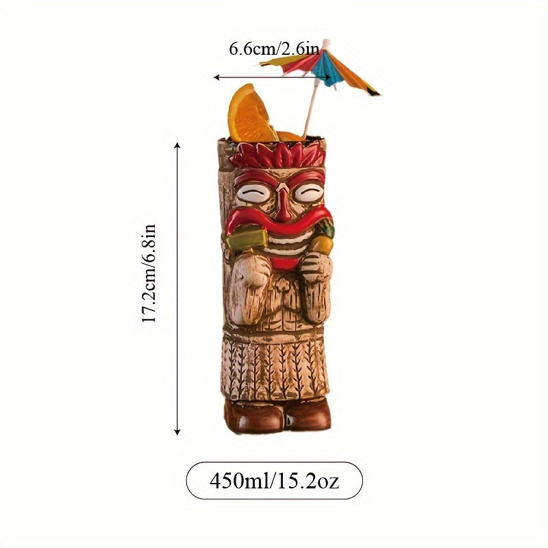 Hawaiian Tiki Cocktail Mug for Bars, Restaurants, Home Use