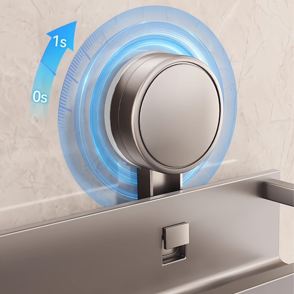 Rustproof Wall Mount Shower Caddy with Towel Hooks and Floating Shelf for Bathroom Organization