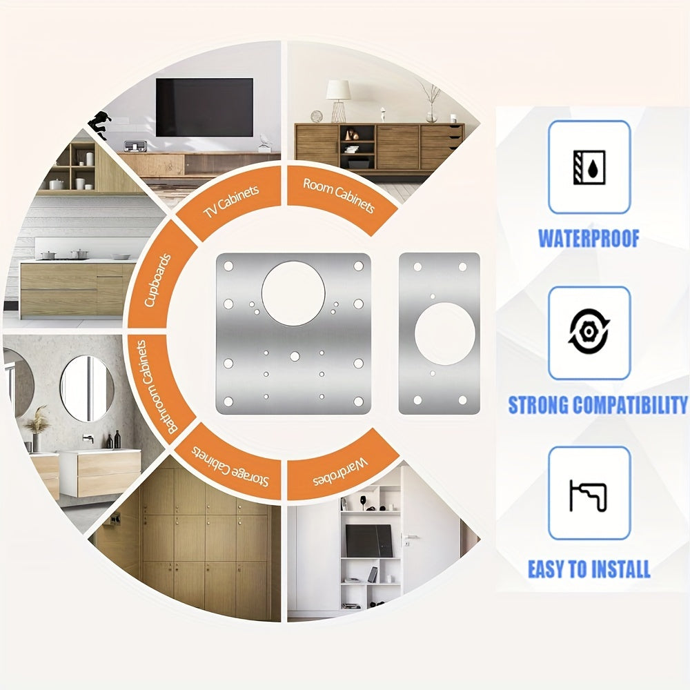 8-Donali sovutilgan po'lat shkaf g'ildiraklarini ta'mirlash to'plami, oshxona va mebel eshiklari uchun