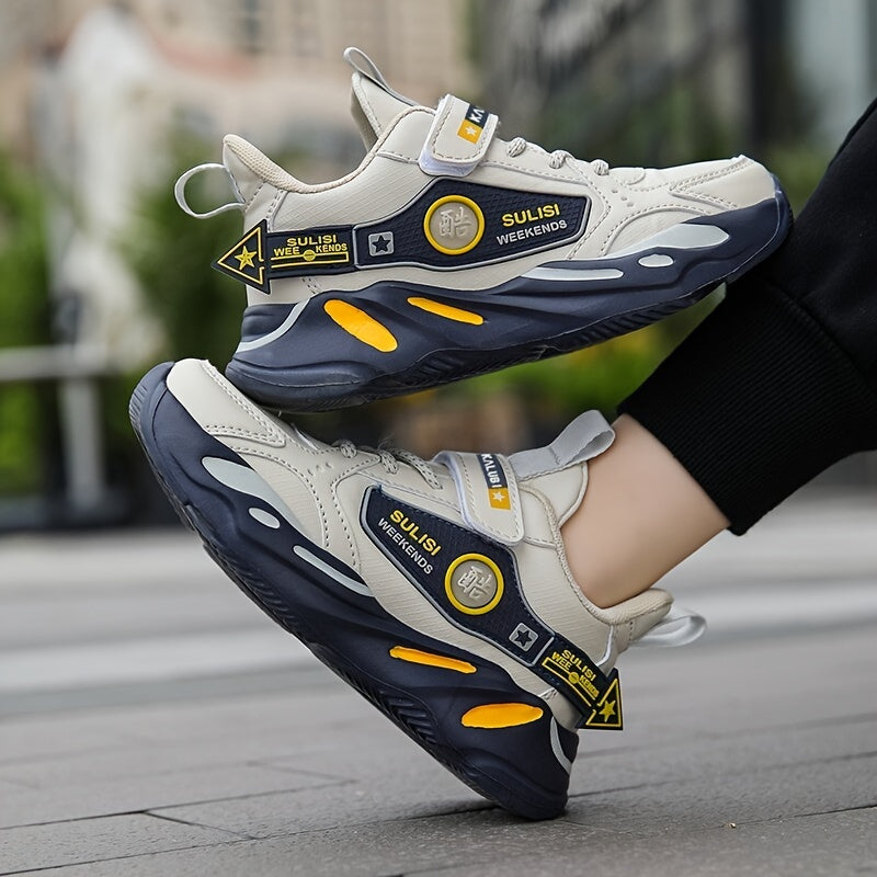 Kids Waterproof Sports Shoes for Boys Autumn Winter EVA Sole Casual Sneakers