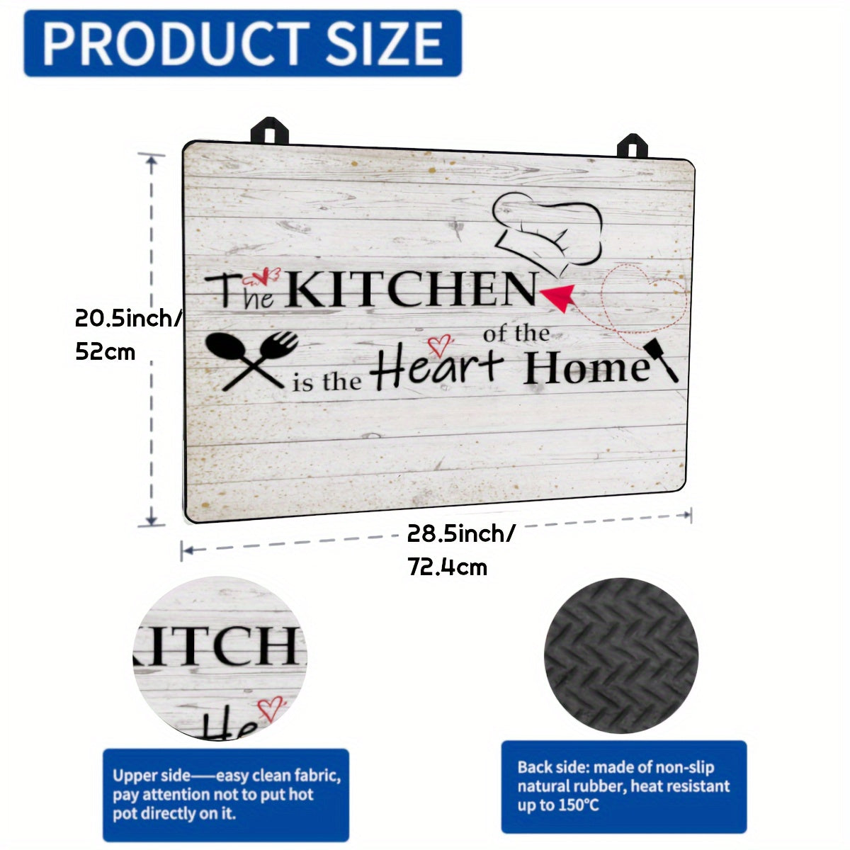 Extra Large Heat Resistant Cooktop Protector Mat for Electric Glass Stovetops and Appliances