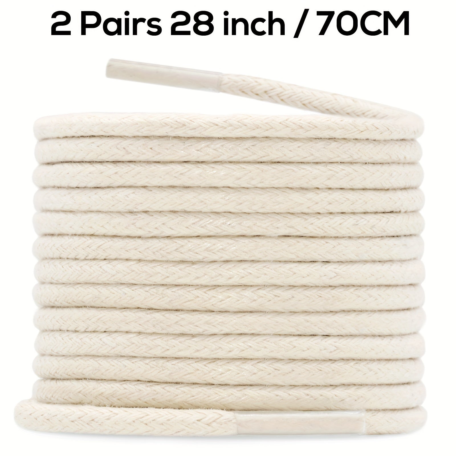 Unisex Waxed Shoelaces 0.25cm Thick Round Replacement Multi-Coloured 4 Pairs