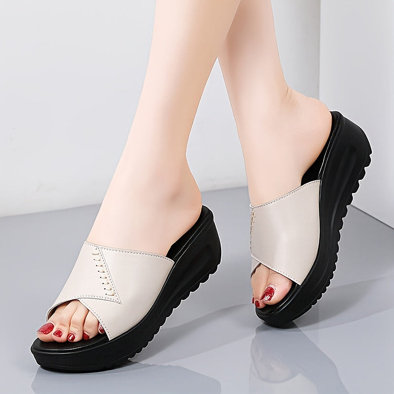Women's Slide Sandals Summer Non-Slip Soft Sole Casual Shoes