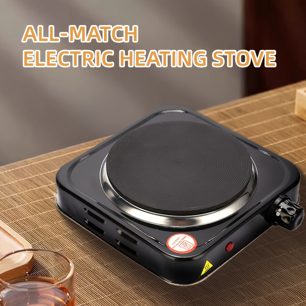 Radiatsiya qilmaydigan, issiqlikka chidamli tekis tagli idishlarni isitadigan portativ elektr pechasi.