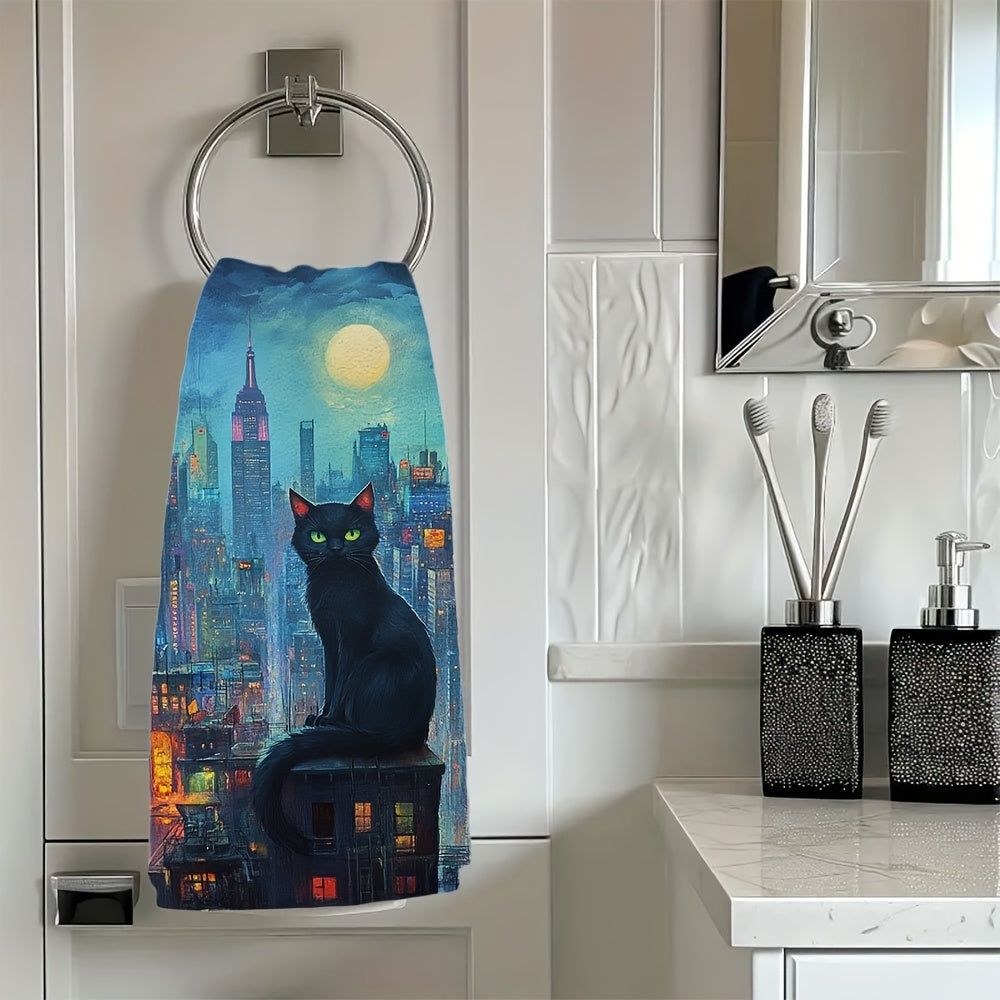 2 ta Ultra Plush Oshxona Sochiqlari to'plami, ajoyib NYC skyline'ini quyosh botishida namoyish etadi - juda singdiruvchi, tozalash oson qo'l sochiqlari, 40.64x60.96 sm - bayram uy bezaklari va kundalik foydalanish uchun ideal, idish sochiqlari