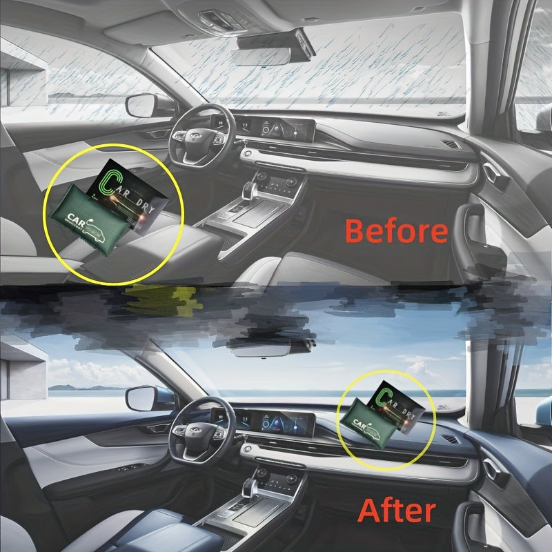 Car Dehumidification Bag 100g, Reusable Moisture Absorber for Car Interior