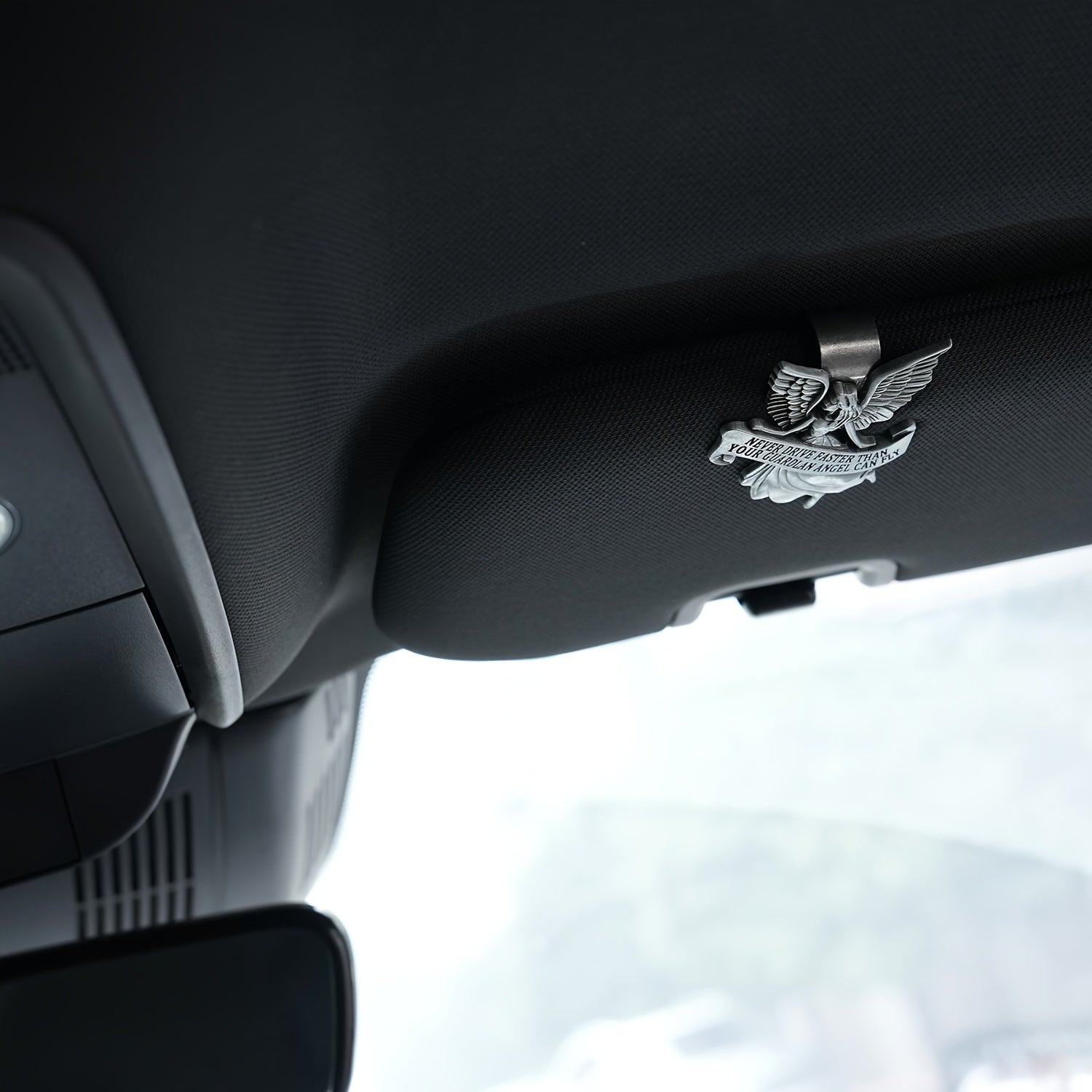 Angel Guardian Sun Visor Clip, Car Accessories, Safety Religious Gift for Drivers