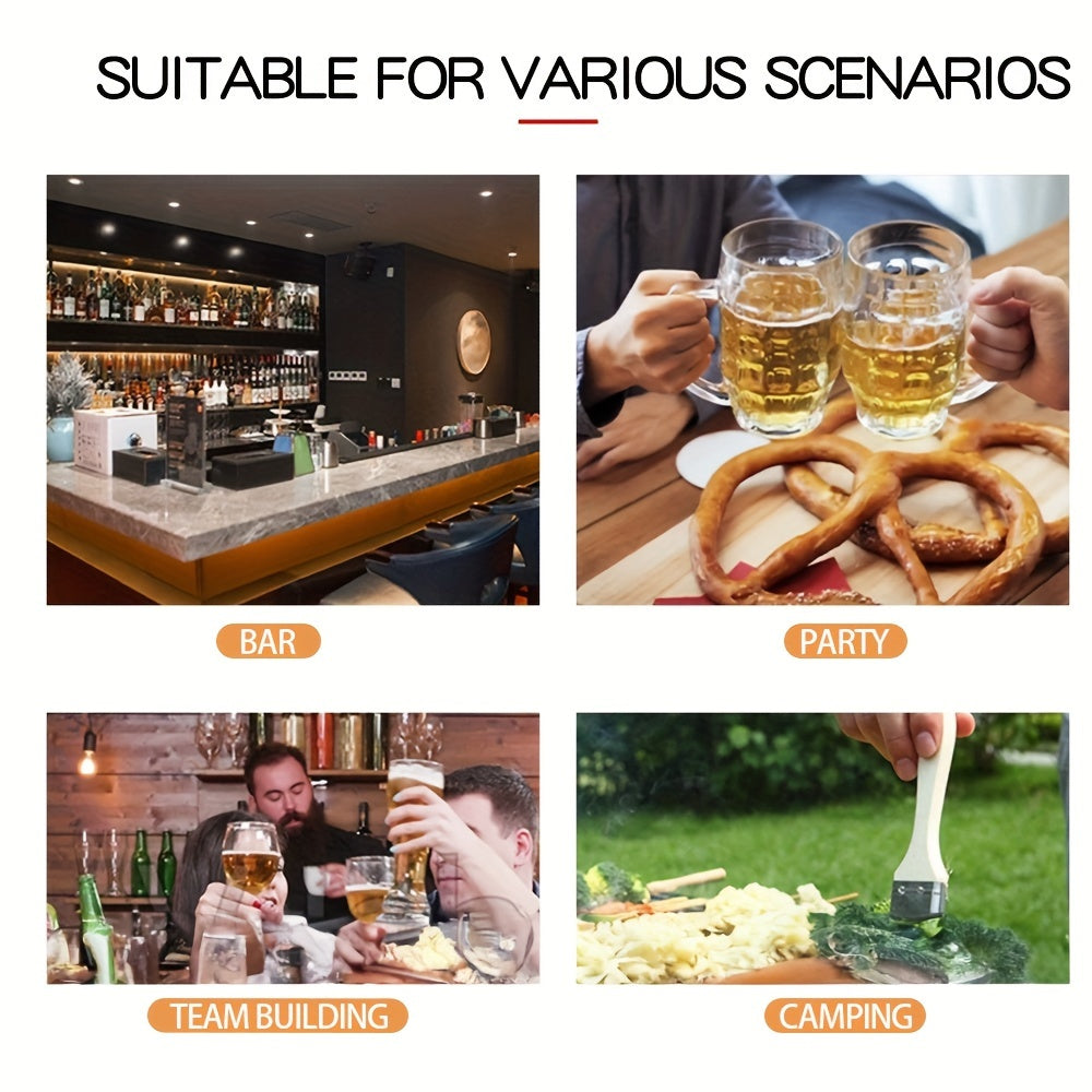 Custom Engraved Wooden Beer Bottle Opener with Stainless Steel Blade