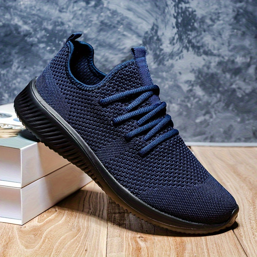 Plus Size Breathable Running Shoes for Men Non-Slip Soft Sole Casual Sneakers