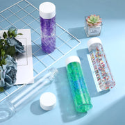 Six Clear Plastic Sensory Bottles 10oz Reusable Classroom Craft Party Supplies
