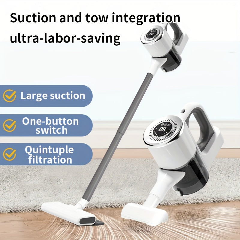 Wireless Handheld Vacuum Cleaner 5KPa Suction 60dB Rechargeable for Pet Hair Carpet Bedding