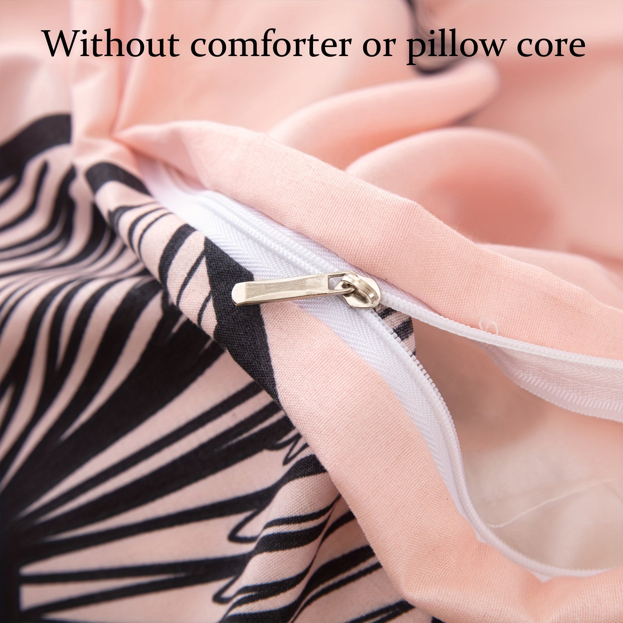 Black Heart Pattern Duvet Cover Set 3 Pieces Includes Duvet Cover and Pillowcases