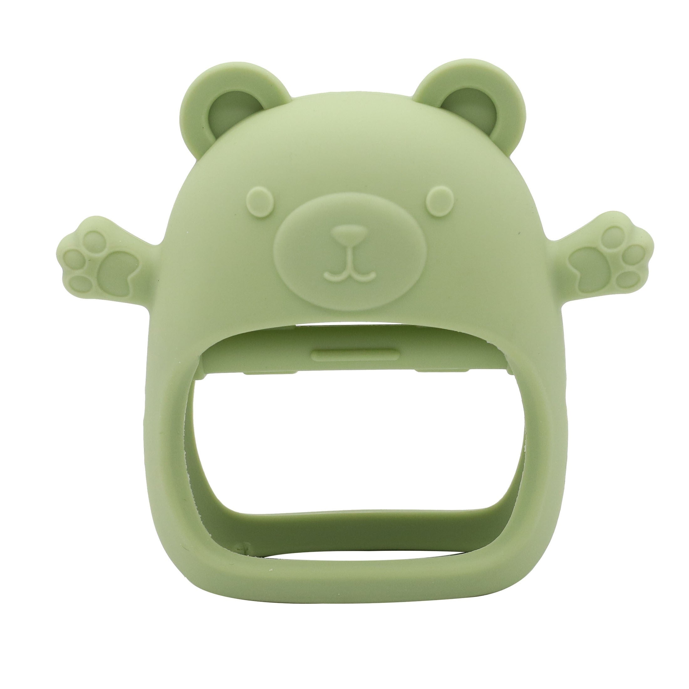 Baby Teething Toy Children's Silicone Bear Teether Gloves for Fall Prevention