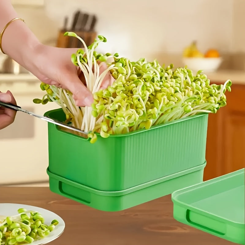 Plastic Seedling Tray for Microgreens and Vegetables 19.99x9.5x15.01cm with Drainage