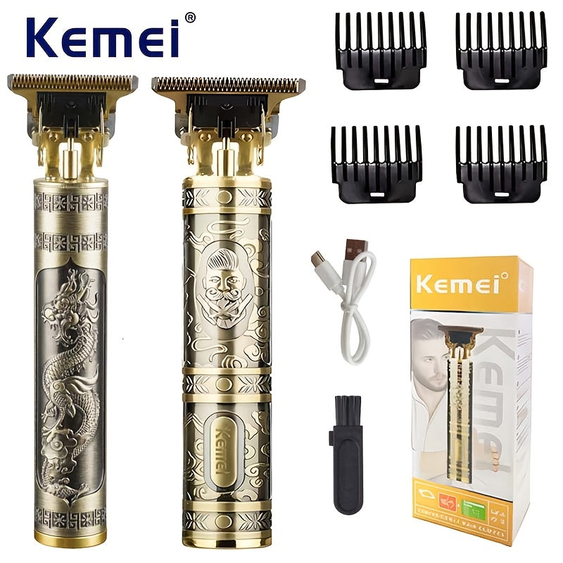 Electric Hair Clipper with USB Charging 800mAh Battery 5 Attachments Carrying Case