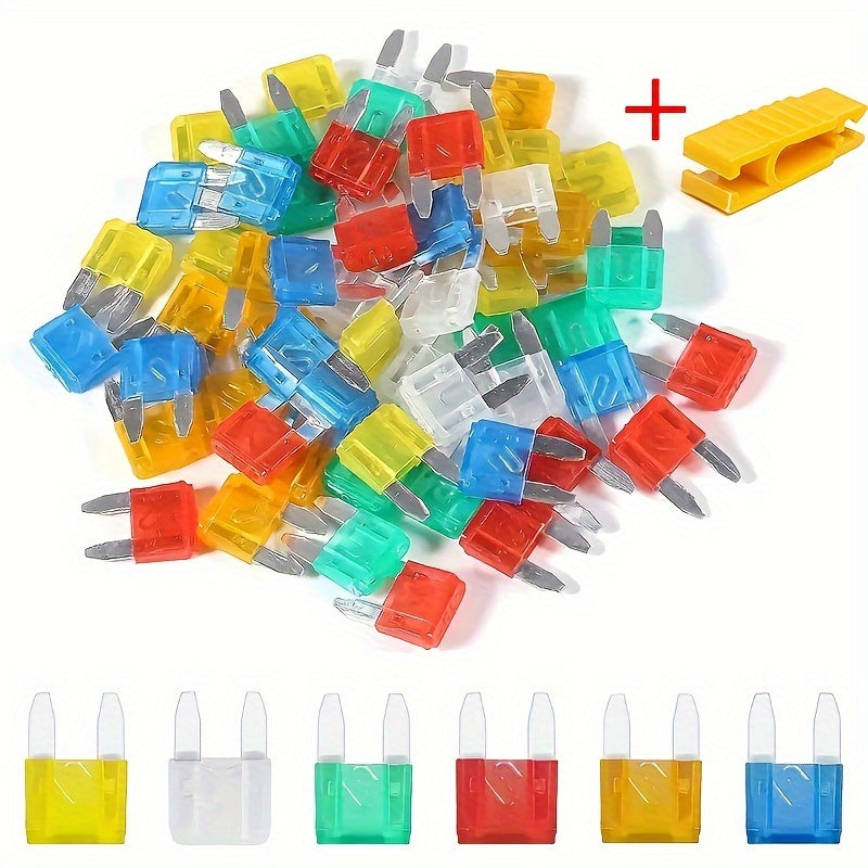 Car Blade Fuse Assortment Kit 2A-40A with Storage Box for Vehicles