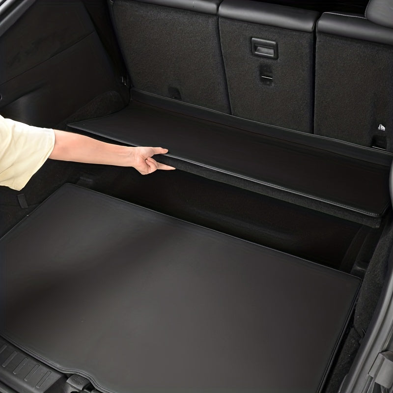 Car Trunk Protector Leather Mat for Tesla Model 3 Y Anti-Scratch Dust Guard 2pcs