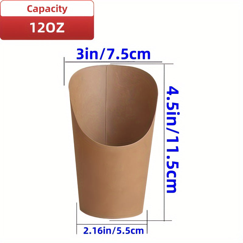 50 French Fry Racks and 12oz Disposable Paper Cups for Food Service