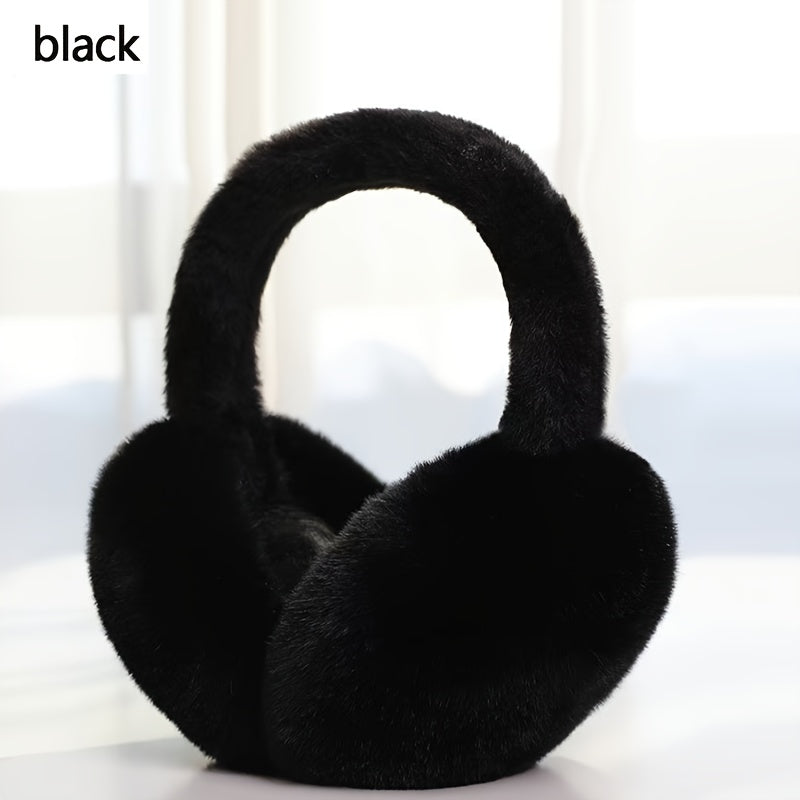 Unisex Plush Fleece Ear Muffs Foldable Coldproof Winter Ear Warmer