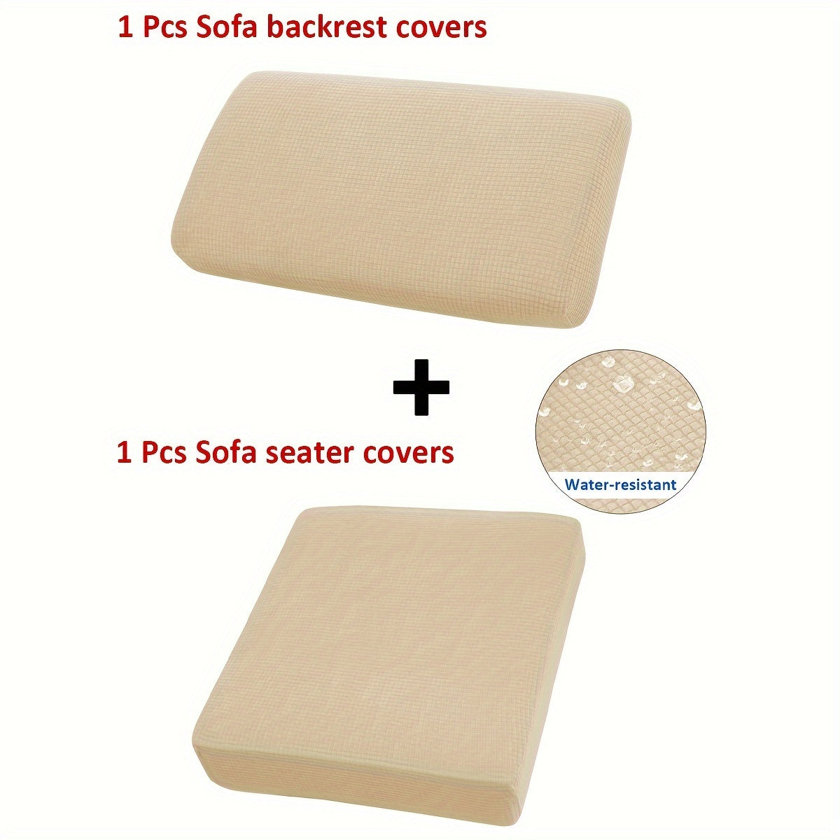 Waterproof Corn Grain Material Sofa Cushion Covers Set of 2 or 6 Protect Furniture Home Decor