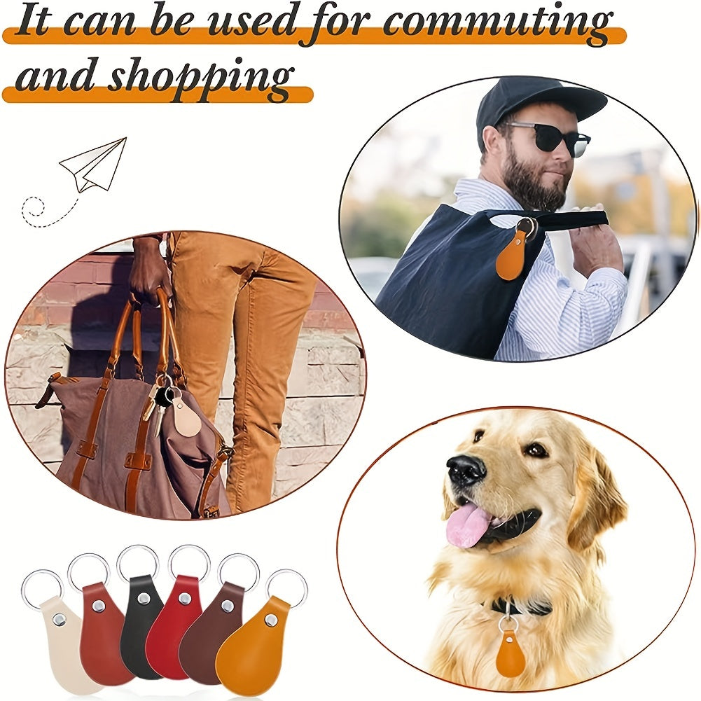 Set of 40 Leather Key Fob Kits for DIY Crafts Includes PU Leather Blanks Rivets and Key Rings