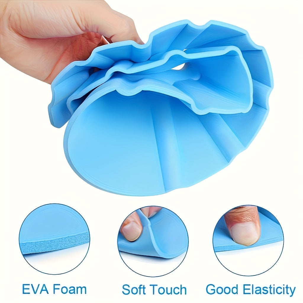 Детская водонепроницаемая пенистая шапка для ванны для детей 0-6 лет с широким козырьком и ушами