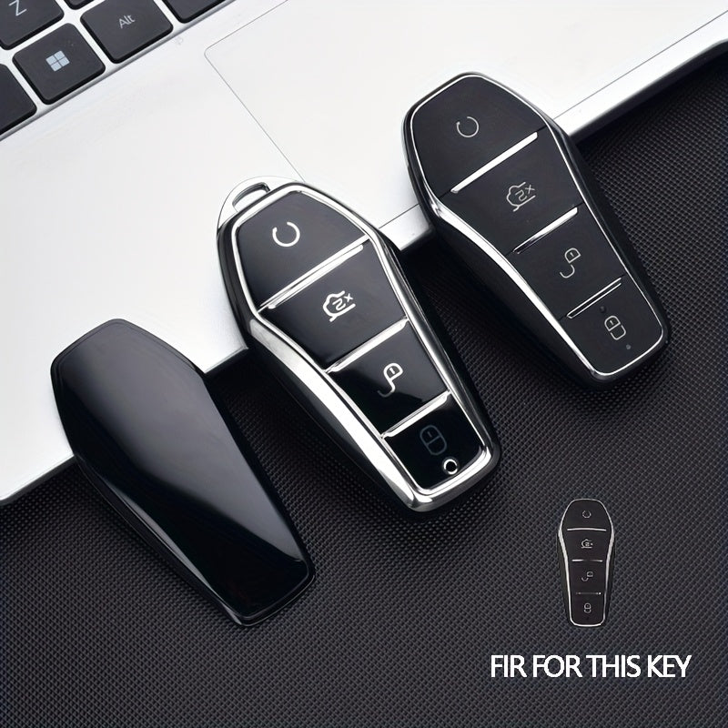 Car Key Cover TPU Durable Anti-Drop Smart Remote Protector for Vehicle