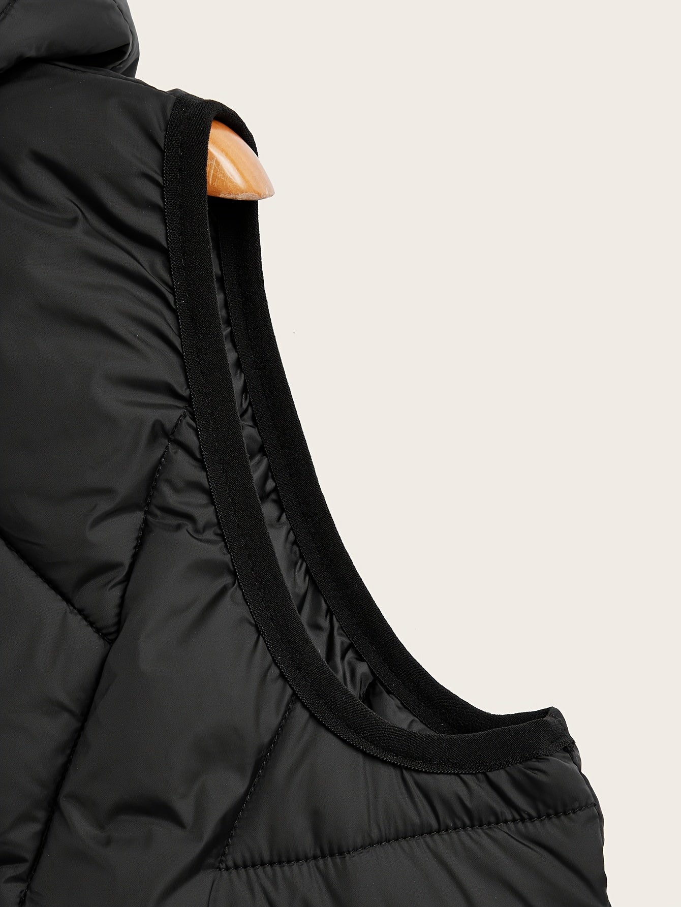 Women's Sleeveless Hooded Zip-Up Vest Coat Solid Winter Outerwear