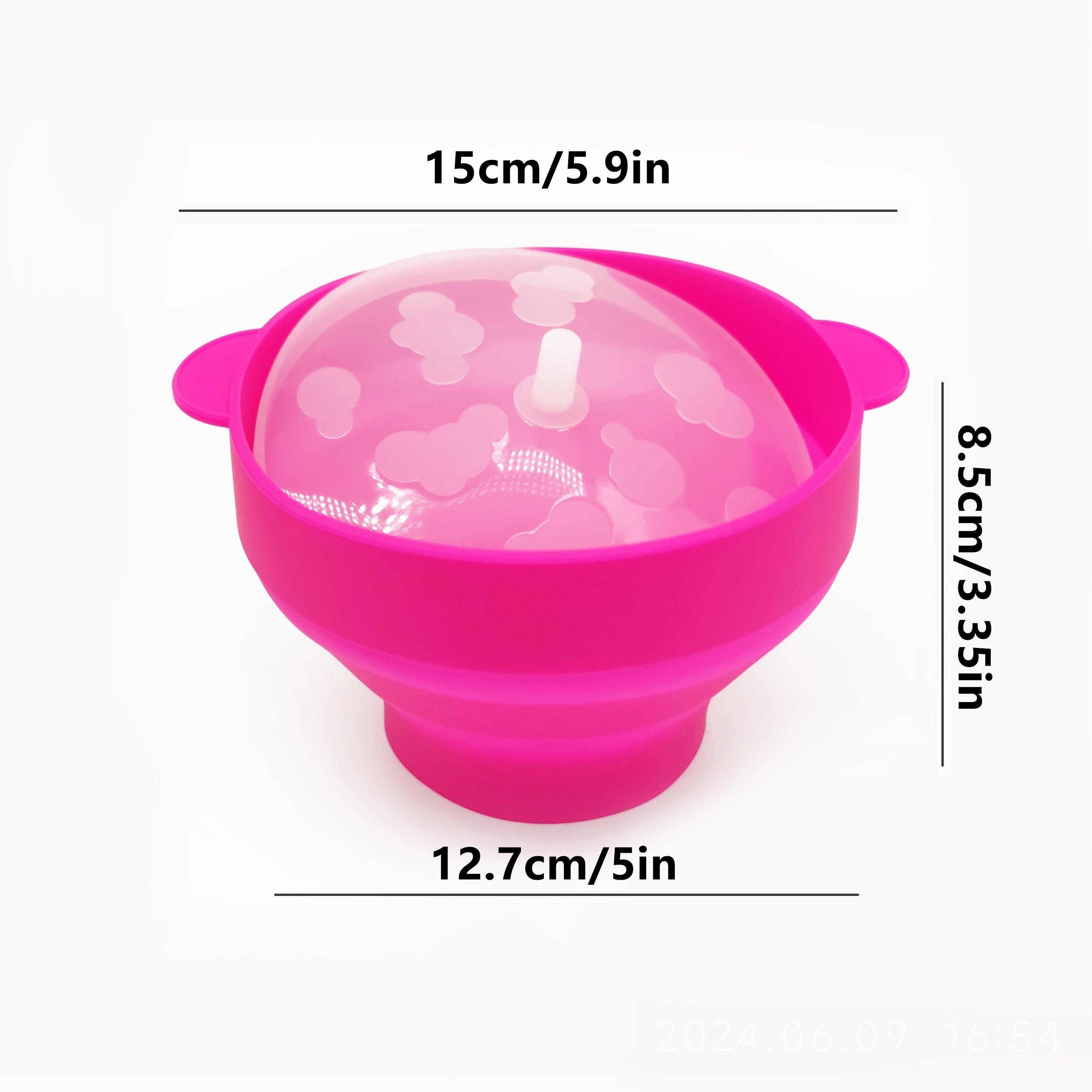 Silicone Microwave Popcorn Maker for One Person Collapsible Dishwasher Safe BPA-Free