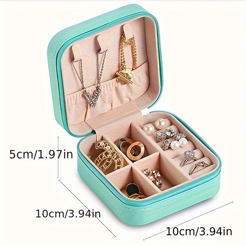 Минималистичный органайзер для украшений, дорожный кейс для ожерелий, серег, колец, ручная стирка